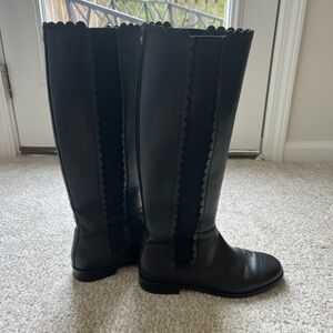 Black 7.5 Kate Spade Tall Boots